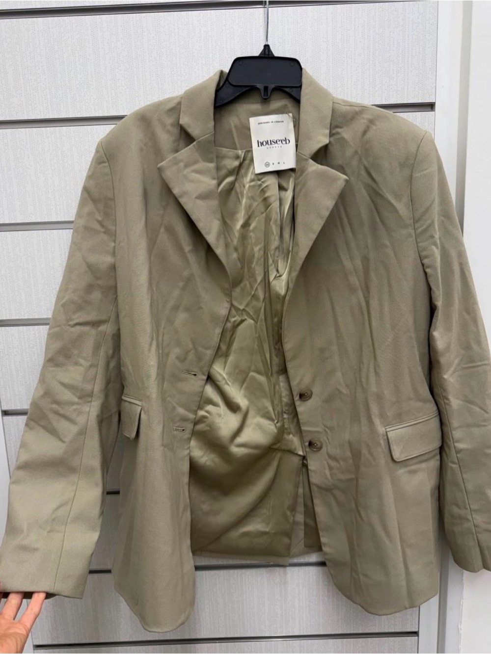House of CB Olive Green Single-Breasted Blazer